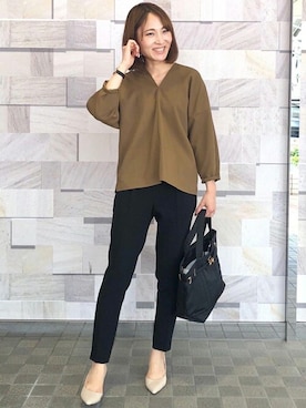 Liesse STAFFさん（レディース・166cm）の秋コーディネート