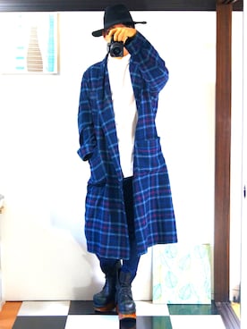 「PENDLETON（ペンドルトン）のアイテム（その他アウター）」を使った、かいがらさん（メンズ・172cm・20代）の秋コーディネート
