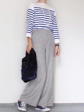 「CONVERSE（コンバース）のconverse（コンバース） ALL STAR OX（オールスターOX）（スニーカー）」を使った、Holidayさん（レディース・165cm）の秋コーディネート