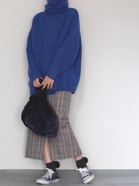 「CONVERSE（コンバース）のconverse（コンバース） ALL STAR OX（オールスターOX）（スニーカー）」を使った、Holidayさん（レディース・165cm）の秋コーディネート