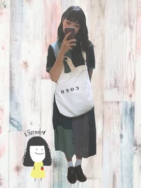 「iFace（アイフェイス）のアイテム（財布/小物）」を使った、サツコさん（レディース・158cm）の夏コーディネート