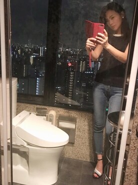 「PLST（プラステ）のアイテム（アンサンブル）」を使った、Kouminさん（レディース・160cm）の夏コーディネート