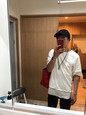 「notch.（ノッチ）のアイテム」を使った、リュウタさん（メンズ・164cm）の夏コーディネート