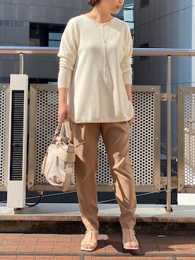 「RIVE DROITE（リヴドロワ）のアイテム（アクセサリー）」を使った、yu_kaさん（レディース・158cm）の春コーディネート