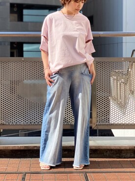 「RIVE DROITE（リヴドロワ）のアイテム（アクセサリー）」を使った、yu_kaさん（レディース・158cm）の春コーディネート