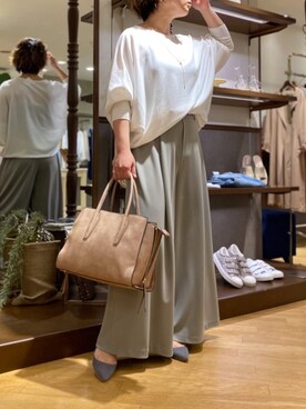 「RIVE DROITE（リヴドロワ）のアイテム（アクセサリー）」を使った、yu_kaさん（レディース・158cm）の春コーディネート