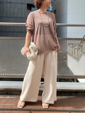 「RIVE DROITE（リヴドロワ）のアイテム（アクセサリー）」を使った、yu_kaさん（レディース・158cm）の春コーディネート