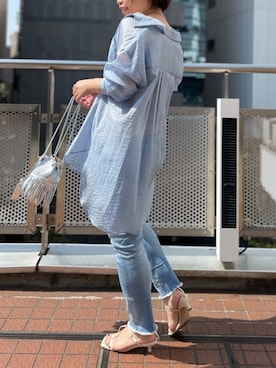 「RIVE DROITE（リヴドロワ）のアイテム（アクセサリー）」を使った、yu_kaさん（レディース・158cm）の春コーディネート