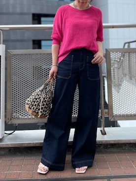 「RIVE DROITE（リヴドロワ）のアイテム（アクセサリー）」を使った、yu_kaさん（レディース・158cm）の春コーディネート