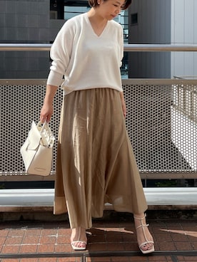 「RIVE DROITE（リヴドロワ）のアイテム（アクセサリー）」を使った、yu_kaさん（レディース・158cm）の春コーディネート