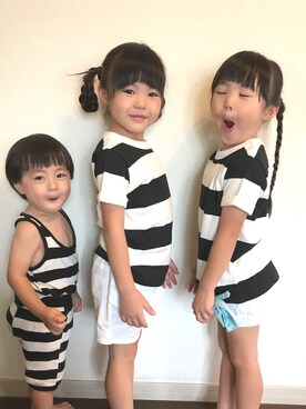 komiiiiiさん（キッズ・110cm）の夏コーディネート