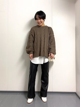 ハルさん（レディース・153cm）の冬コーディネート