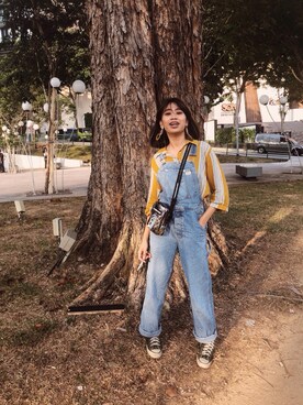 「PLACES+FACES（プレイシーズフェイシーズ）のアイテム（バッグ）」を使った、nayさん（レディース・162cm）の秋コーディネート