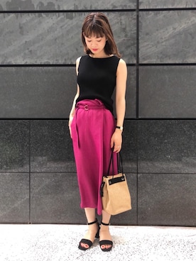 Tsuji_aさん（レディース・159cm）の夏コーディネート