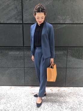 「office」｜Tsuji_aさん（レディース・159cm）の夏コーディネート