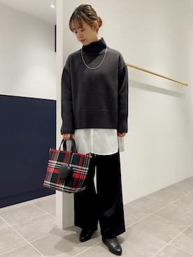 Tsuji_aさん（レディース・159cm）の秋コーディネート