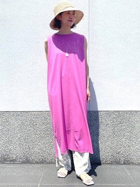 Tsuji_aさん（レディース・160cm）の夏コーディネート