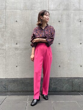 「BRACTMENT（ブラクトメント）のアイテム（スラックス）」を使った、Tsuji_aさん（レディース・160cm）の秋コーディネート