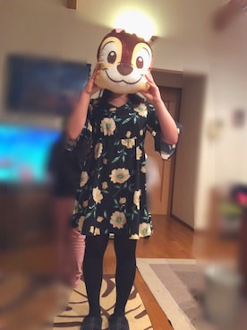 「福袋コーデ」｜「アイテム（ワンピース/ドレス）」を使った、おねぎちゃんさん（レディース・154cm）の冬コーディネート