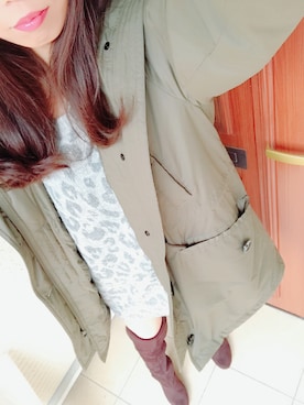 「Right-on（ライトオン）のアイテム（モッズコート）」を使った、asanoさん（レディース・156cm）の冬コーディネート