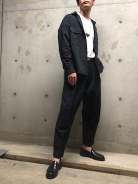 「TOGA（トーガ）のアイテム（アクセサリー）」を使った、オサムさん（メンズ・180cm）の秋コーディネート