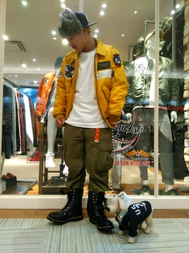 「キイロ」｜JhonIn【マサト】さん（メンズ・168cm）の秋コーディネート