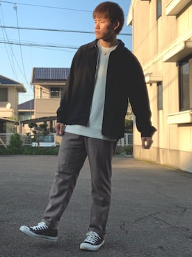 「Lazar（ラザル）のアイテム（ジャケット/アウター）」を使った、RIKUさん（メンズ・170cm）の秋コーディネート