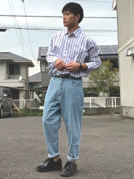 「SPINNS（スピンズ）のアイテム（ブーツ）」を使った、RIKUさん（メンズ・170cm）の春コーディネート