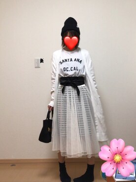 しろTOむくさん（レディース・153cm）の春コーディネート