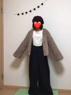 「AS KNOW AS plus（アズノゥアズプラス）のアイテム（オールインワン・サロペット）」を使った、しろTOむくさん（レディース・153cm）の秋コーディネート