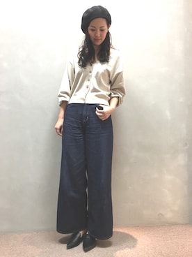 「Vネック」｜IMAEDA2さん（レディース・167cm）の春コーディネート