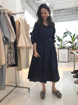 「アイテム（シャツワンピース）」を使った、IMAEDA2さん（レディース・167cm・20代）の春コーディネート