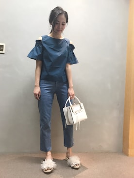 「RANDA」｜「アイテム（その他トップス）」を使った、IMAEDA2さん（レディース・167cm）の春コーディネート