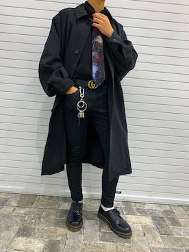 「HARE（ハレ）のアイテム（キーホルダー、ブラック系）」を使った、たっきーさん（メンズ・167cm）の秋コーディネート