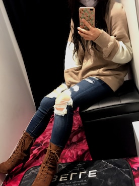 「アイテム（ピアス（両耳用））」を使った、mさん（レディース・153cm・20代）の冬コーディネート