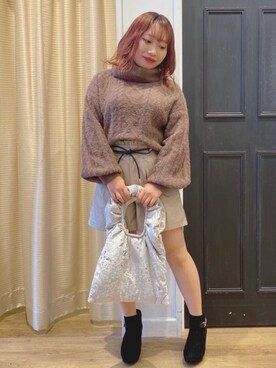 ニット セーターを使った 流行り の人気ファッションコーディネート Wear
