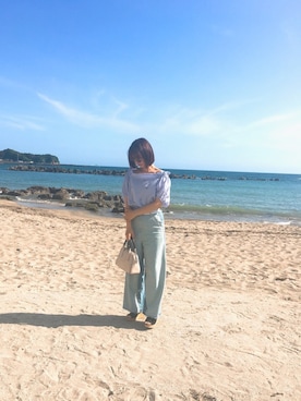 「ドラフトマジェ」｜ひさん（レディース・159cm）の夏コーディネート
