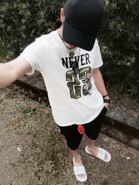 「STUSSY（ステューシー）のアイテム（財布/小物）」を使った、🌈hisanistaさん（メンズ・170cm）の夏コーディネート
