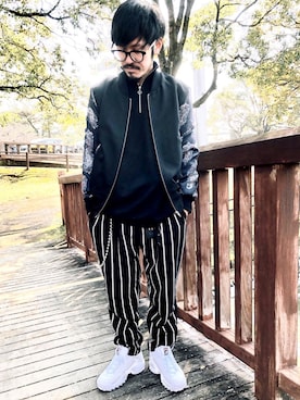 「GRAFFITI（グラフティ）のアイテム」を使った、🌈hisanistaさん（メンズ・170cm）の春コーディネート