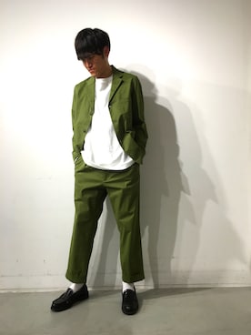 「koe（コエ）のアイテム（ジャケット/アウター）」を使った、shunさん（メンズ・173cm）の春コーディネート