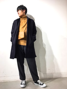 「koe（コエ）のアイテム（ジャケット/アウター）」を使った、shunさん（メンズ・173cm）の冬コーディネート