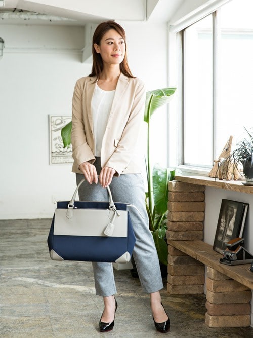 美品 TABITUS タビタス レディース エラスティックトートバッグ TABITUS（タビタス）の「レディースエラスティックトートバッグ L