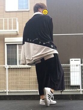 「はらぺこ商店」｜宇宙(ソラ)さん（メンズ・171cm）の冬コーディネート