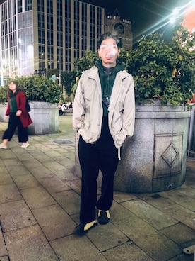 「L.L.Bean（エルエルビーン）のアイテム（その他アウター）」を使った、李岳GAKUさん（メンズ・170cm）の冬コーディネート