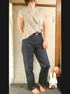 座布団1枚。さん（レディース・156cm）の春コーディネート