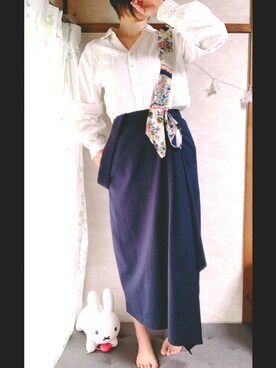 ★新品タグ付き★スカーフショルダースカート Ameri Vintage