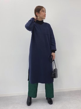 「Ambre Neige（アンブルネージュ）のアイテム」を使った、𝕊 𝔸 𝕀さん（レディース・163cm）の秋コーディネート