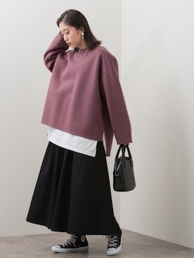「Handmade（ハンドメイド）のアイテム」を使った、𝕊 𝔸 𝕀さん（レディース・163cm）の冬コーディネート