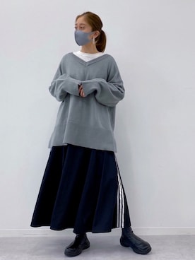 「Ambre Neige（アンブルネージュ）のアイテム」を使った、𝕊 𝔸 𝕀さん（レディース・163cm）の秋コーディネート