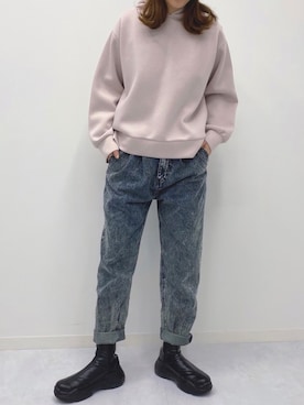 「Ambre Neige（アンブルネージュ）のアイテム」を使った、𝕊 𝔸 𝕀さん（レディース・163cm）の秋コーディネート